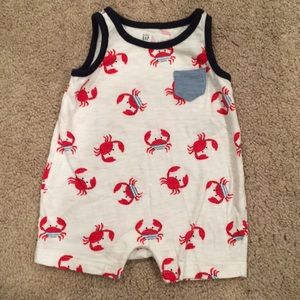Baby Gap boys 0-3m one piece tank/shorts outfit